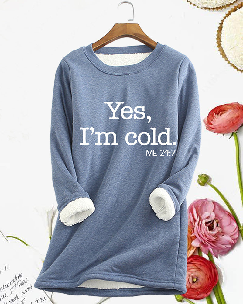 Linda Sweatshirt med engelskt tryck
