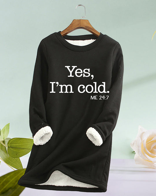 Linda Sweatshirt med engelskt tryck