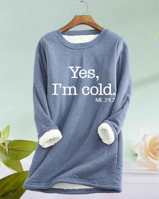 Linda Sweatshirt med engelskt tryck