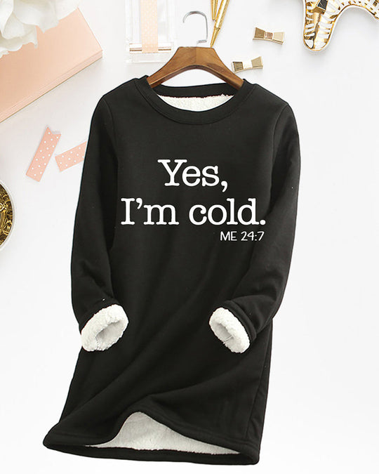 Linda Sweatshirt med engelskt tryck