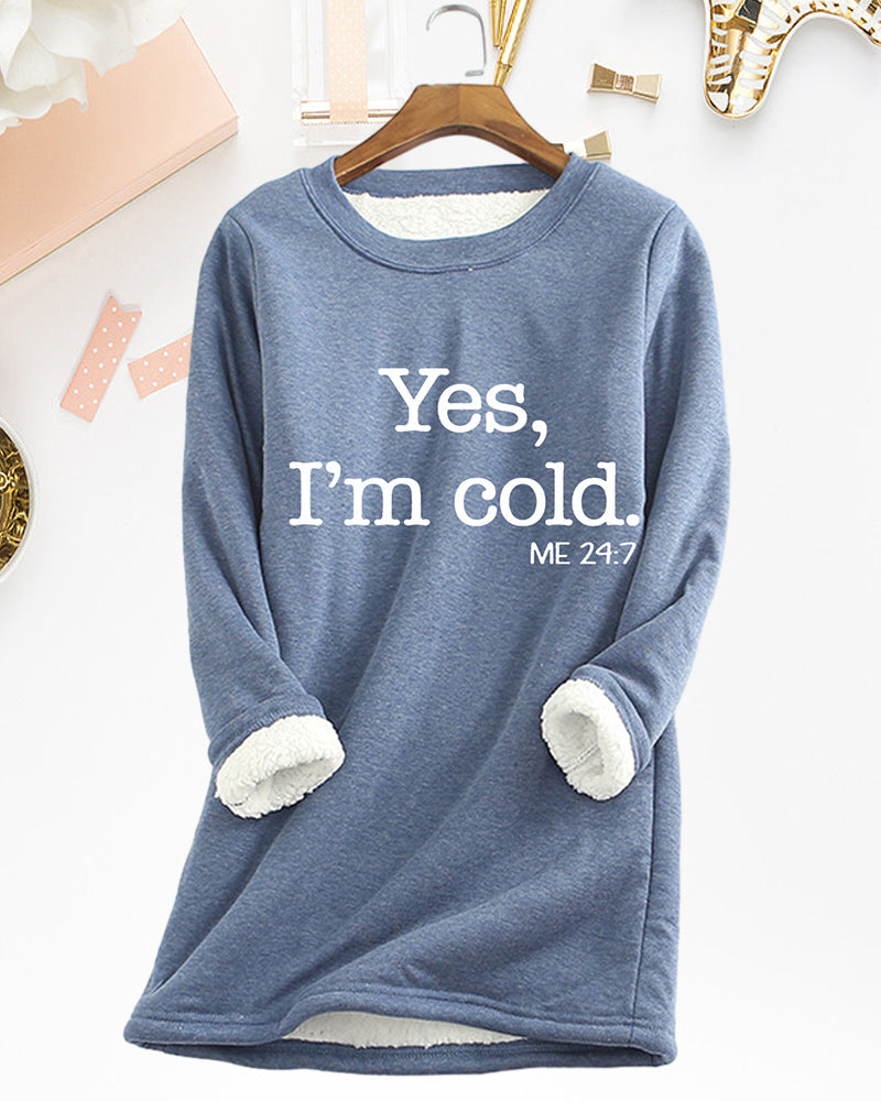 Linda Sweatshirt med engelskt tryck