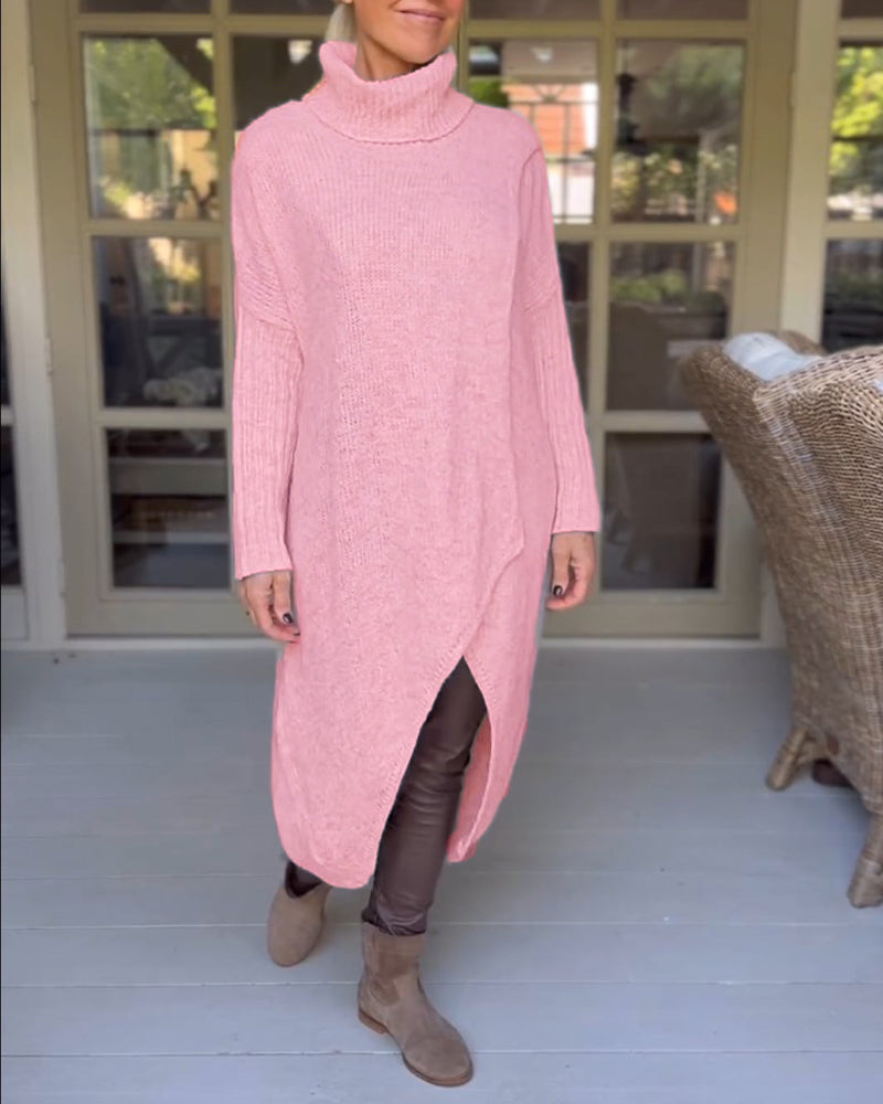 Selma Jumper med hög hals och lång