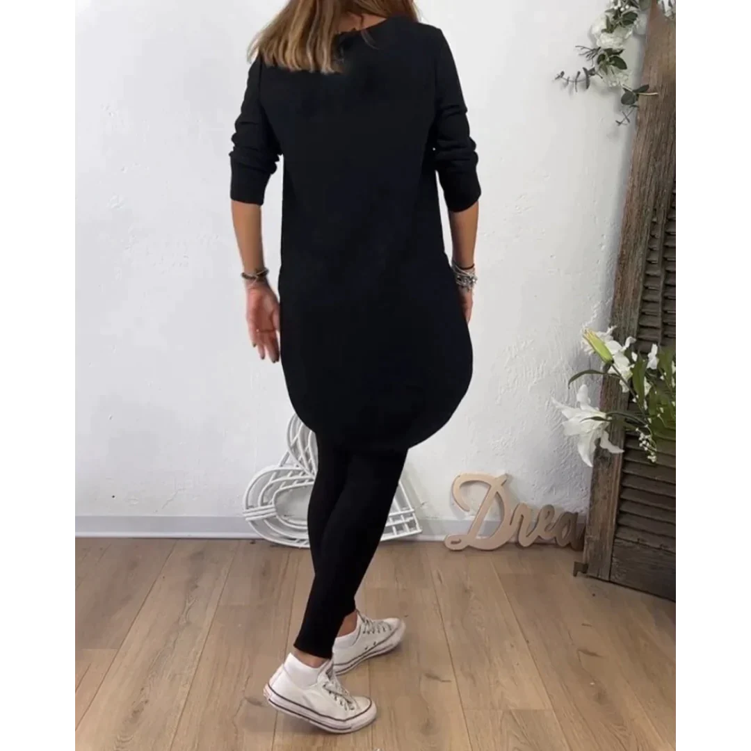 Vara Halvlång topp med rund halsringning