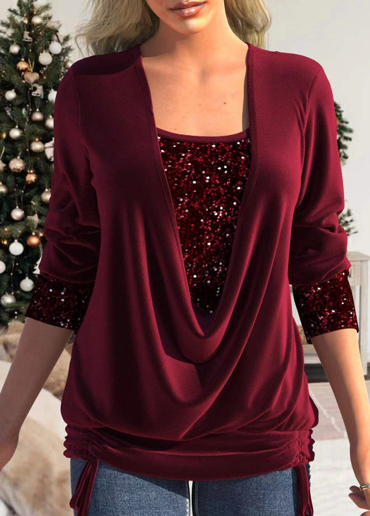 Elegant broderad halvärmad blus för kvinnor