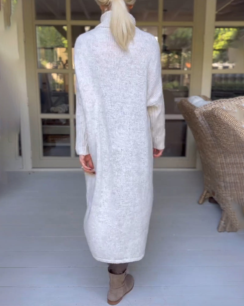 Selma Jumper med hög hals och lång