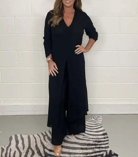 Elegant enfärgat set perfekt för streetwear