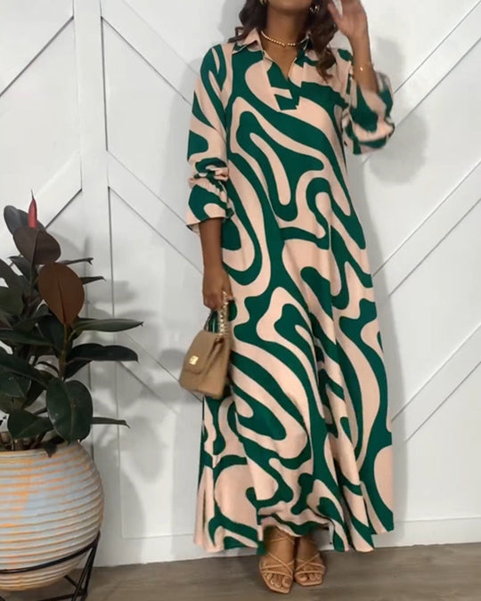 Sofia Klänning med elegans och lång ärm