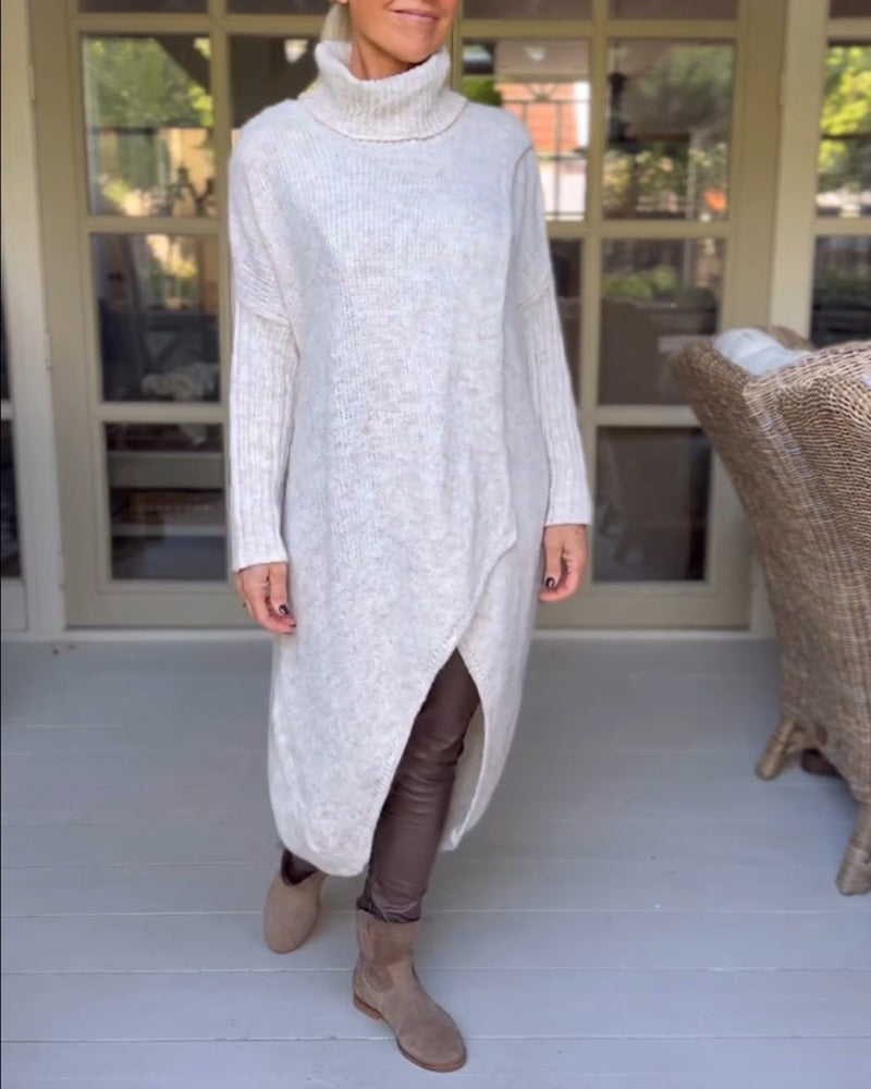Selma Jumper med hög hals och lång
