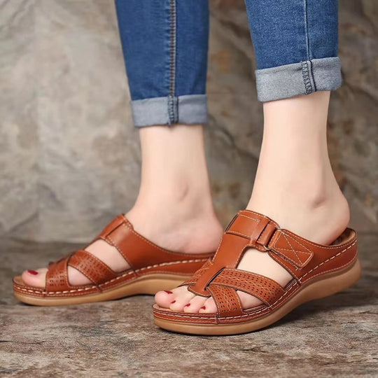 Ortopediska sandaler i läder för kvinnor™