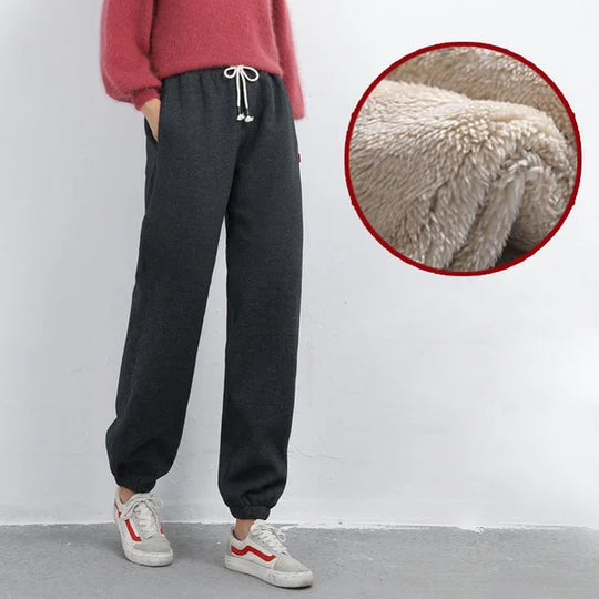 Veyama™ - mysiga joggingbyxor i bomull och fleece för damer