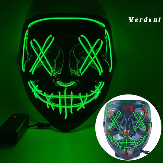 Halloween-mask med LED-ljus™ - Skaffa en bekväm och läskig mask som sticker ut i mängden!