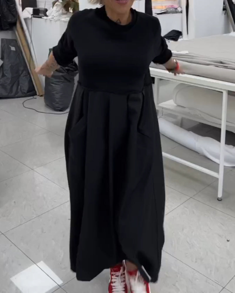 Kerstin™ Maxiklänning i enfärgat Casual klänning