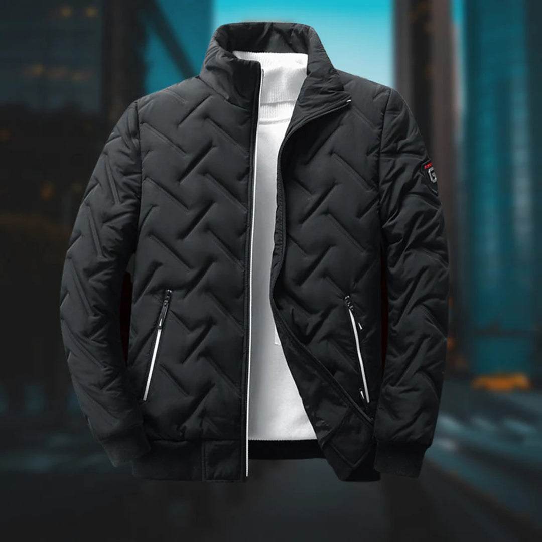 Svart - Grå -Frederik - Snygg windbreaker-jacka