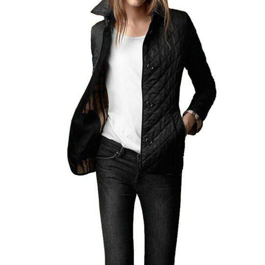Cheryl™ - Elegant, Smal Jacka I Siden-Bomull