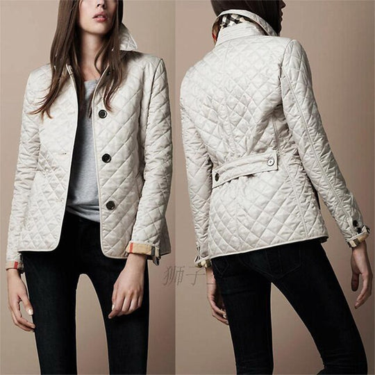Cheryl™ - Elegant, Smal Jacka I Siden-Bomull