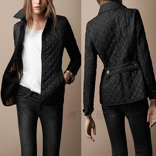 Cheryl™ - Elegant, Smal Jacka I Siden-Bomull