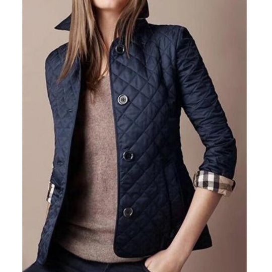 Cheryl™ - Elegant, Smal Jacka I Siden-Bomull