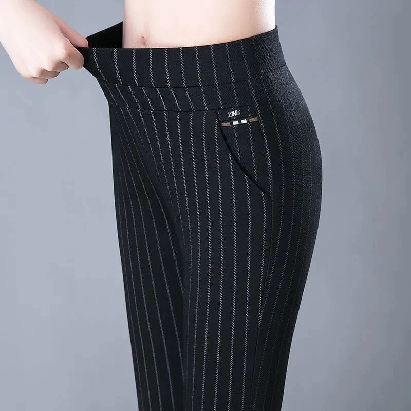 Stretchiga enfärgade skinny byxor för kvinnor