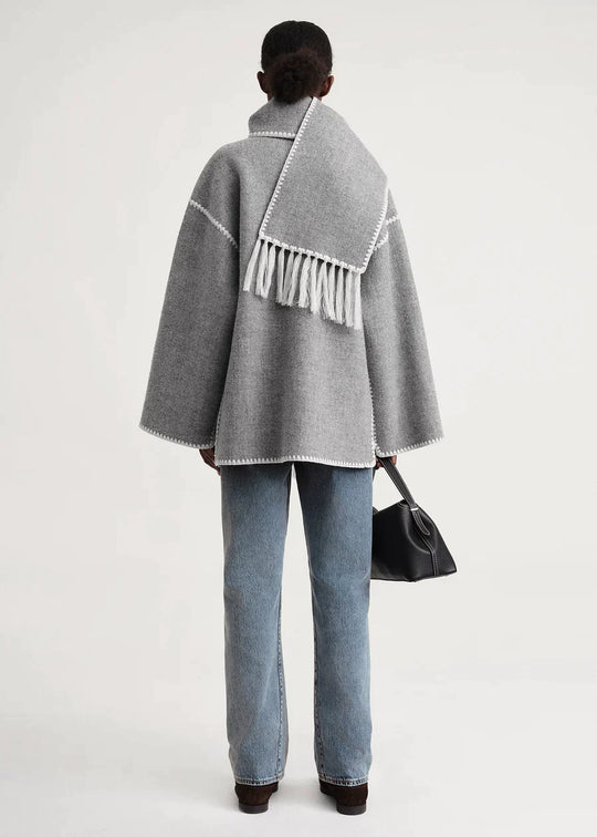 Yasmin™ - Höstens oversized jacka med scarf