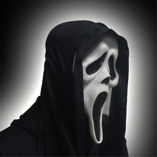 Halloweenmask med spökansikte - Sätt på dig denna spöklika mask och njut av Halloween!