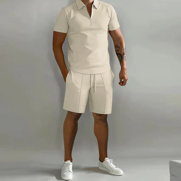 Khaki Elegant poloset för herrar