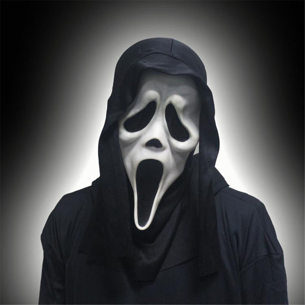 Halloweenmask med spökansikte - Sätt på dig denna spöklika mask och njut av Halloween!