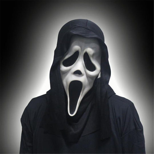 Halloweenmask med spökansikte - Sätt på dig denna spöklika mask och njut av Halloween!
