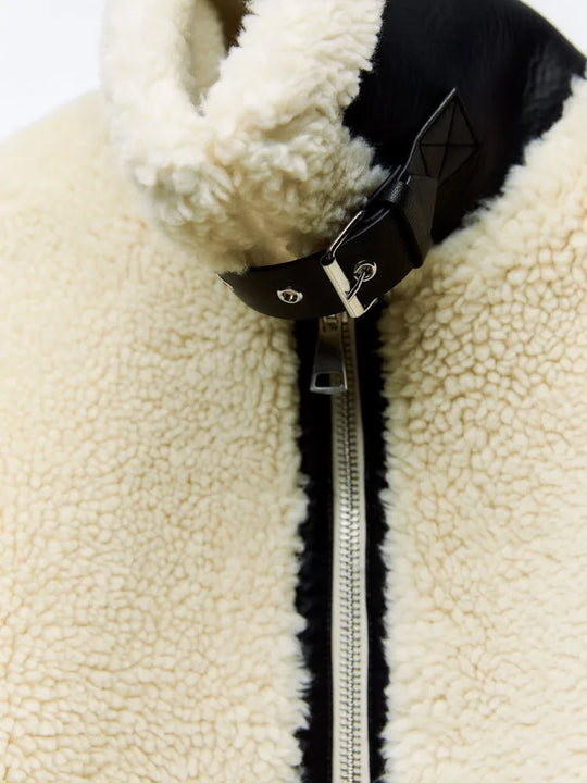 Monica™ | Jacka med dragkedja Vinter Chic