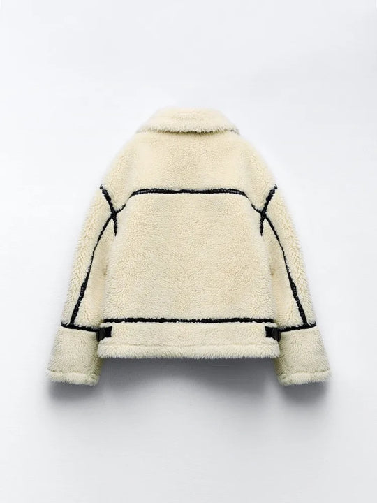 Monica™ | Jacka med dragkedja Vinter Chic