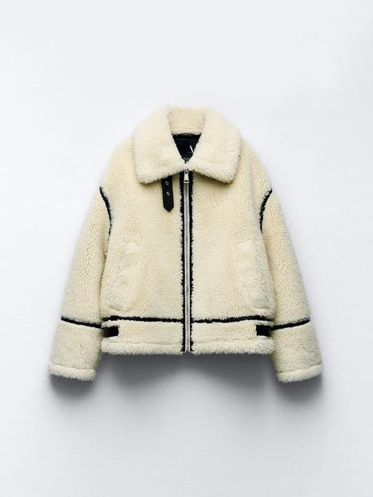 Monica™ | Jacka med dragkedja Vinter Chic