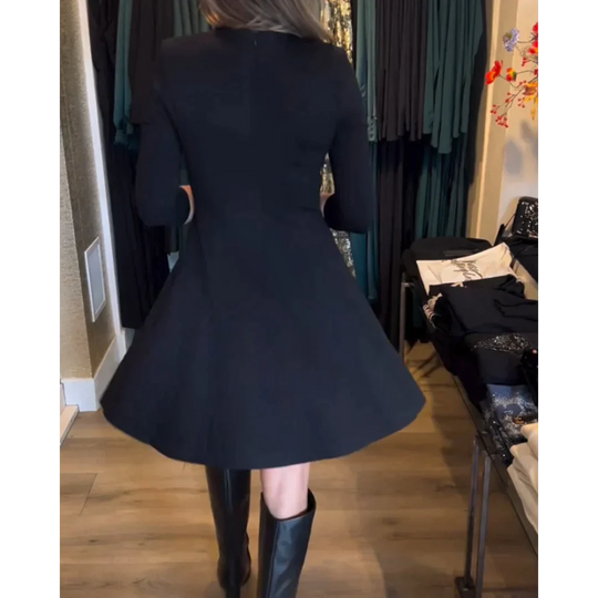 Zia elegant klänning med dragkedja