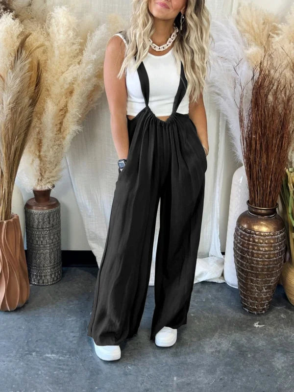 Svart | Mjuk lös Jumpsuit Dröm™