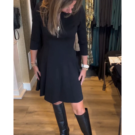 Zia elegant klänning med dragkedja