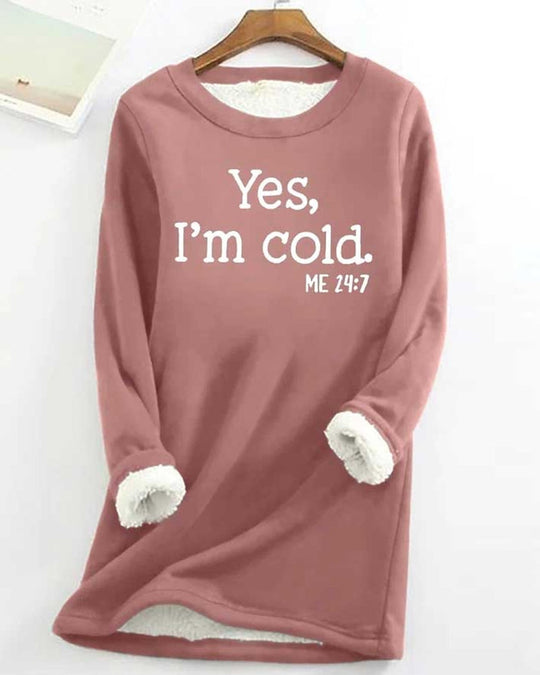 Linda Sweatshirt med engelskt tryck