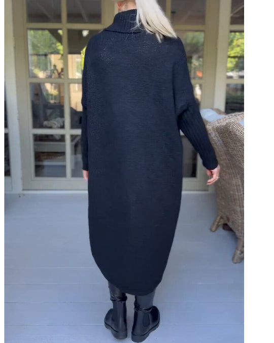 Selma Jumper med hög hals och lång