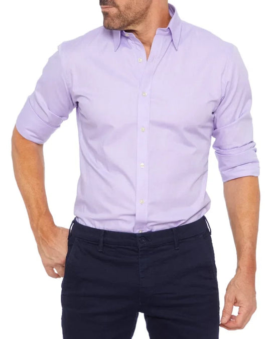 Vit  - Oxford Sträck Skjorta med dragkedja™ 