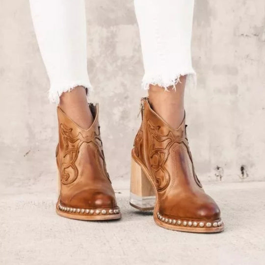 Rita Ankelstövlar i stil med cowboy